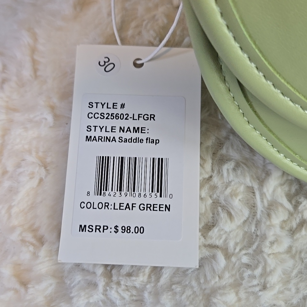 Cavalli Class Pastel Mint Green Crossbody Bag with Gold Logo NWT - Picture 3 of 5